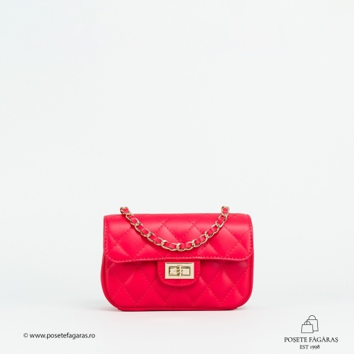Poseta Piele Baby Ruby - ROSU - Img 2