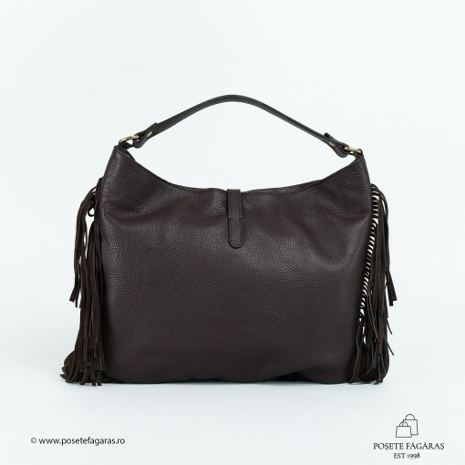 Poseta Piele Bonnie - MARO INCHIS - Img 3
