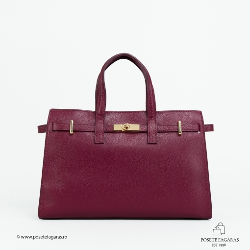 Poseta Piele Celina - BORDO - Img 2