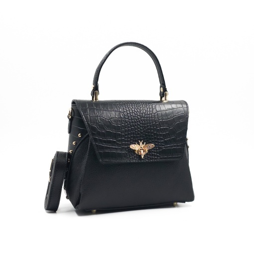 Poseta Piele Eveline - NEGRU