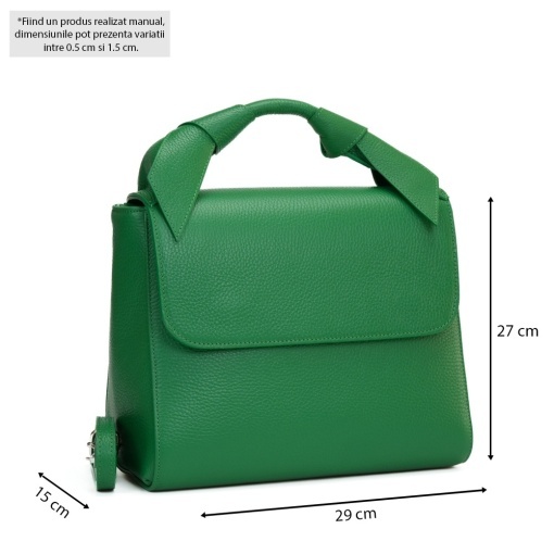 Poseta Piele Filippa - VERDE - Img 5