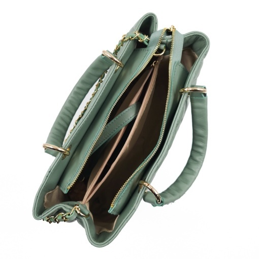 Poseta Piele Georgie - VERDE - Img 4