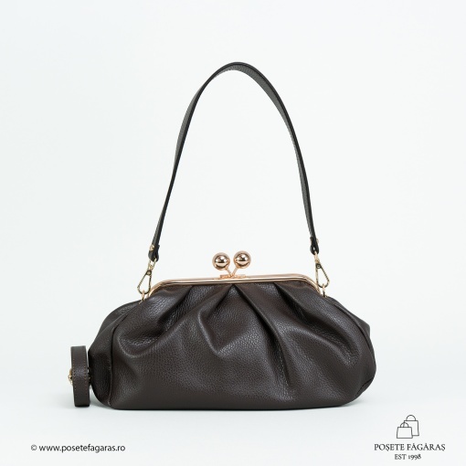 Poseta Piele Lilith - MARO INCHIS - Img 2
