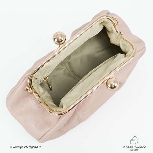Poseta Piele Lilith - ROZ-PUDRA - Img 3