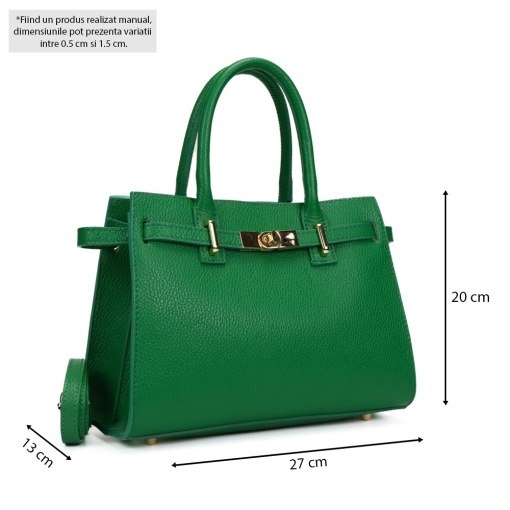Poseta Piele Louise - VERDE - Img 5