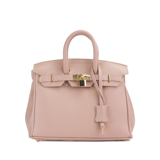 Poseta Piele Mini Edith - ROZ-PUDRA - Img 2