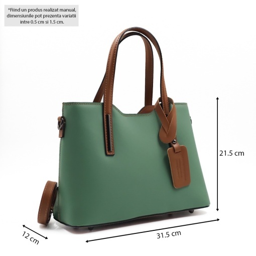 Poseta Piele Mini Michelle - MENTA - Img 5