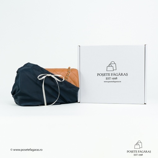 Poseta Piele Mini Ruby - CAMEL - Img 5