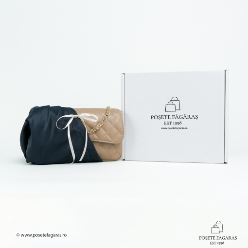 Poseta Piele Mini Ruby - CREM - Img 5
