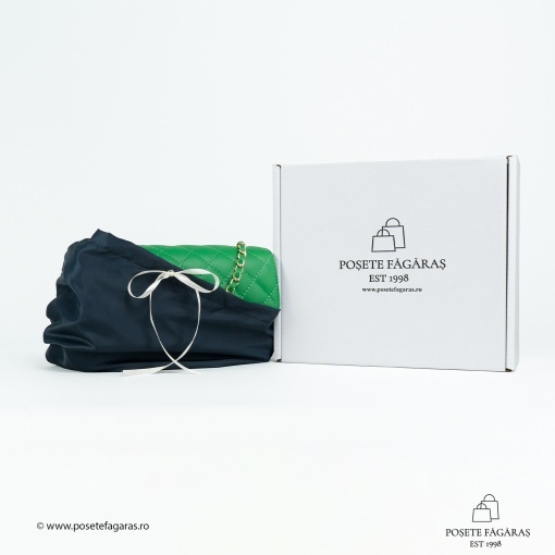 Poseta Piele Mini Ruby - VERDE - Img 5