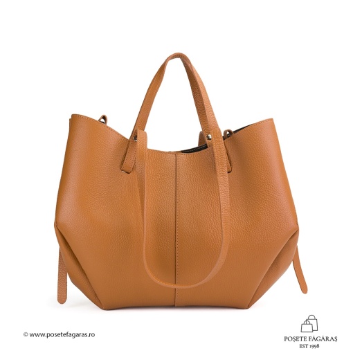Poseta Piele Mirai - CAMEL - Img 2