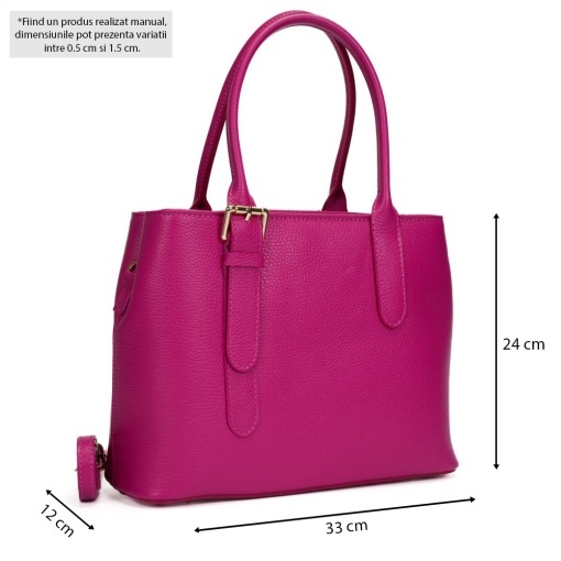 Poseta Piele Sofia - FUCSIA - Img 5