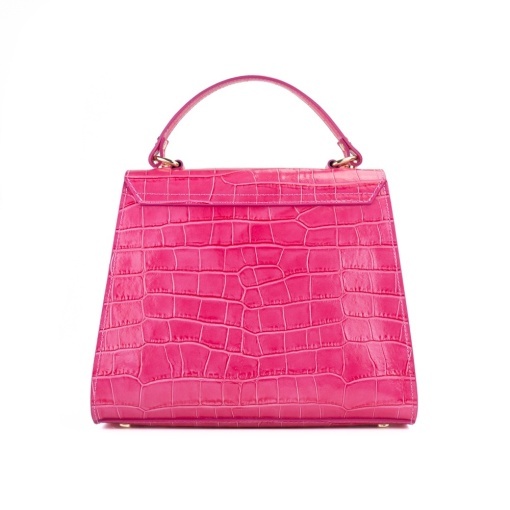 Poseta Piele Teresa - CROCO-FUCSIA - Img 3