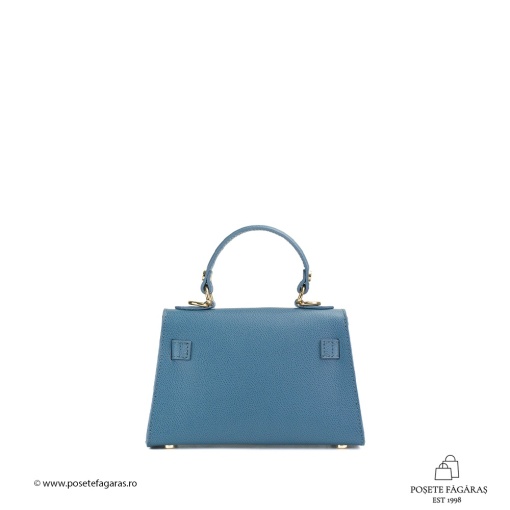 Poseta Piele Thea Baby - ALBASTRU-DESCHIS - Img 3