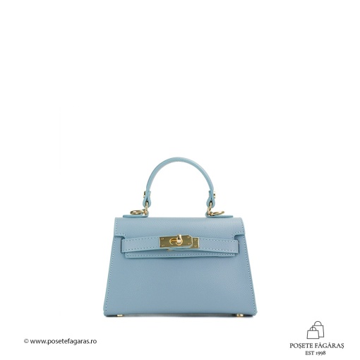Poseta Piele Thea Baby - BLEU - Img 2