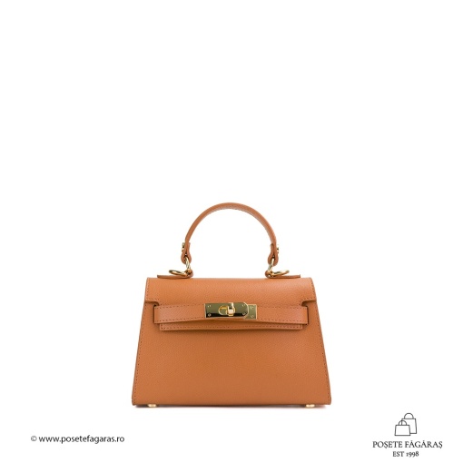 Poseta Piele Thea Baby - CAMEL - Img 2