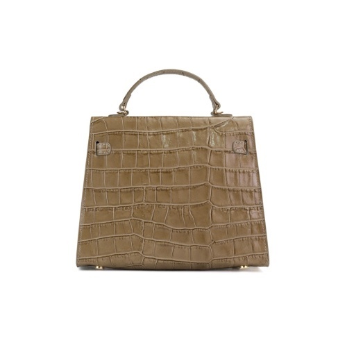 Poseta Piele Thea Croco Mini - CREM - Img 3