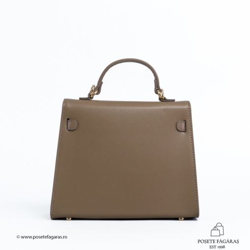 Poseta Piele Thea Slim - TAUPE - Img 3