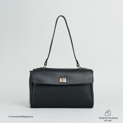 Poseta Piele Victoria - NEGRU - Img 2