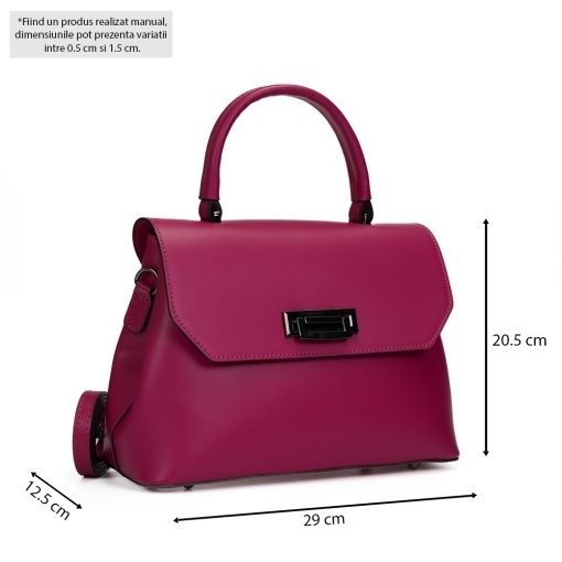 Poseta Piele Alana - FUCSIA - Img 5