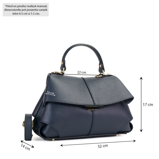 Poseta Piele Amelie - BLEUMARIN - Img 5