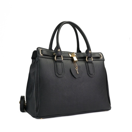 Poseta Piele Angie - NEGRU
