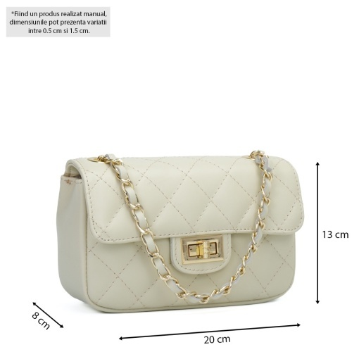 Poseta Piele Baby Ruby - BEJ - Img 5