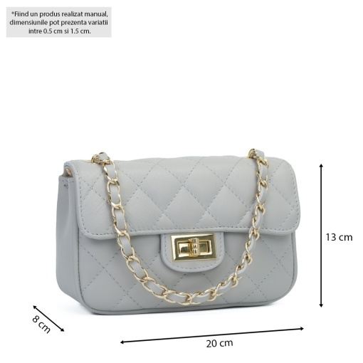 Poseta Piele Baby Ruby - GRI - Img 5