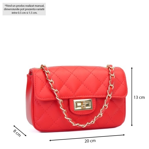 Poseta Piele Baby Ruby - ROSU - Img 5