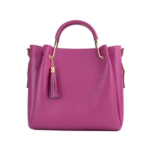 Poseta Piele Bryna - FUCSIA - Img 2