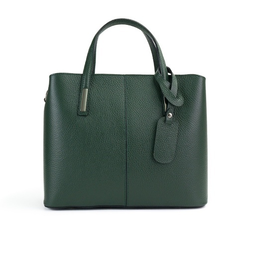 Poseta Piele Emanuelle - VERDE INCHIS - Img 2