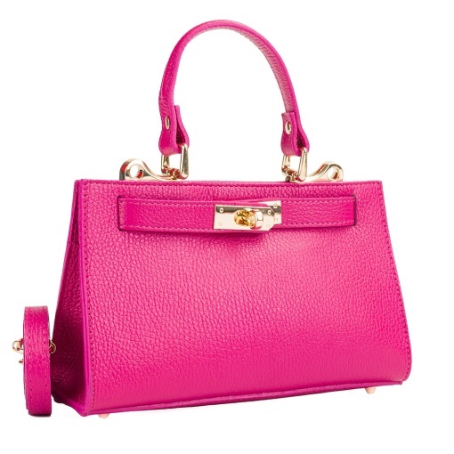 Poseta Piele Helge - FUCSIA