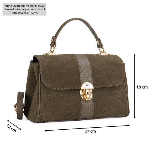 Poseta Piele Intoarsa Giulia - TAUPE - Img 5