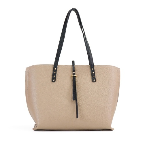 Poseta Piele Isabelle - CREM-NEGRU - Img 2