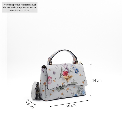 Poseta Piele Kirsti - FLORAL - Img 5