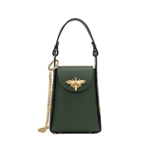 Poseta Piele Lia - VERDE INCHIS - Img 2
