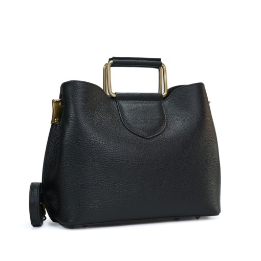Poseta Piele Lora - NEGRU