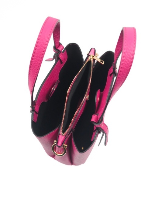 Poseta Piele Martine - FUCSIA - Img 4