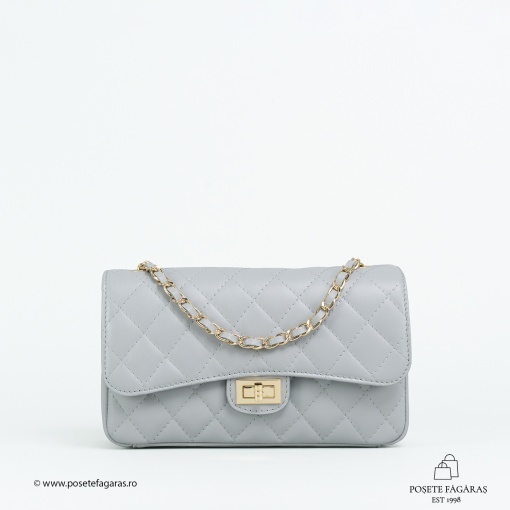 Poseta Piele Mini Ruby - GRI - Img 2