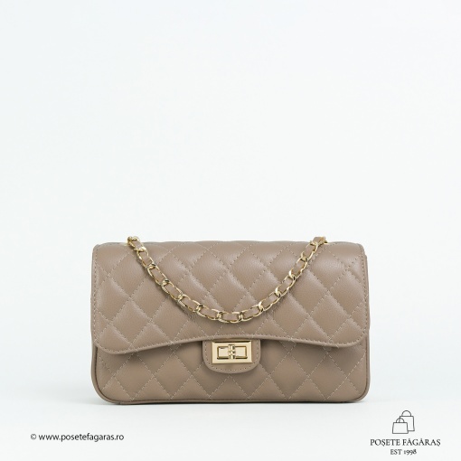 Poseta Piele Mini Ruby - TAUPE - Img 2