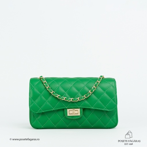 Poseta Piele Mini Ruby - VERDE - Img 2