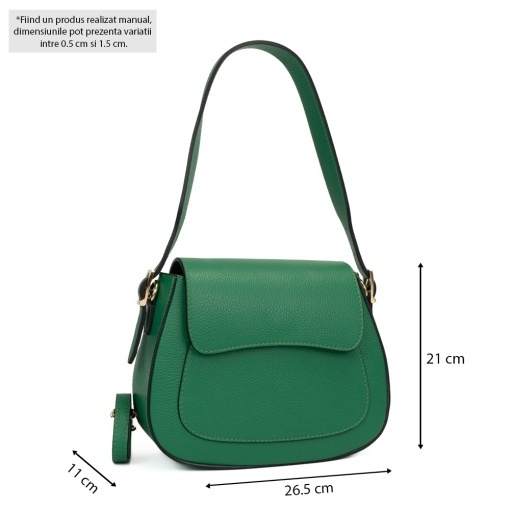 Poseta Piele Pauline - VERDE - Img 5