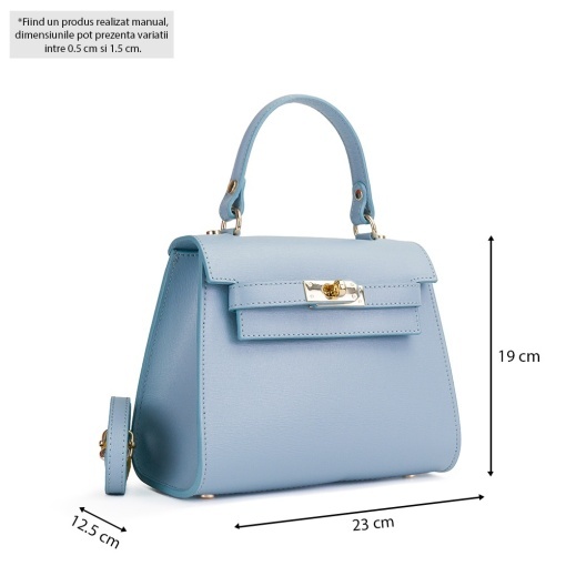 Poseta Piele Thea Safiano - BLEU - Img 5