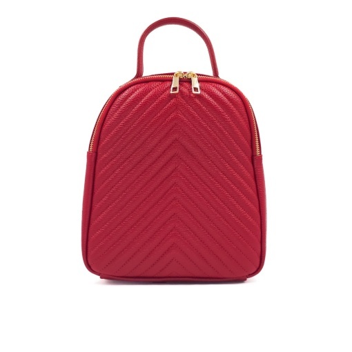 Rucsac Piele Erna - ROSU - Img 2
