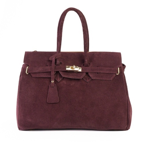 Poseta Claire - Piele Intoarsa BORDO - Img 2