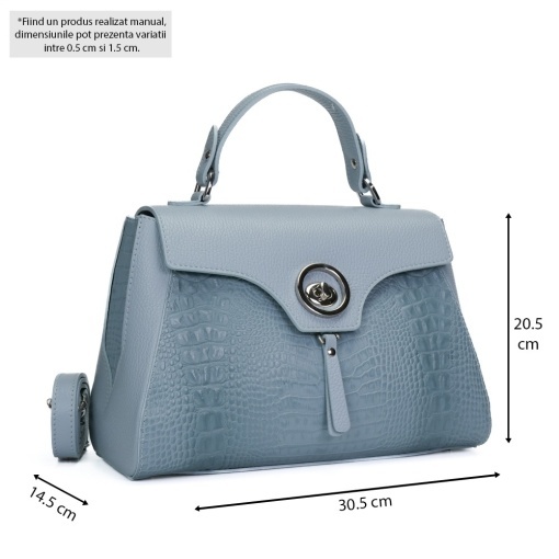 Poseta Piele Antonina - BLEU - Img 5