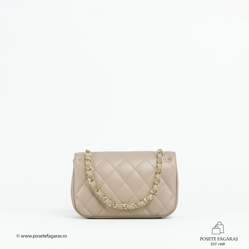 Poseta Piele Baby Ruby - CREM - Img 3