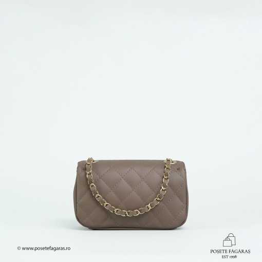 Poseta Piele Baby Ruby - TAUPE - Img 2