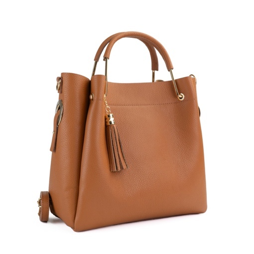 Poseta Piele Bryna - CAMEL