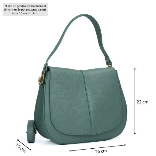 Poseta Piele Camelia - MENTA - Img 5